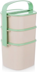 Plastisk treetagers madkasse 2 l + 2× 1,15 l