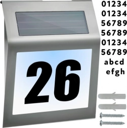 Solcellehusnummer med lys