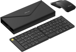 Trådløst foldbart tastatur og mus DELUX KF10 + MF10PR