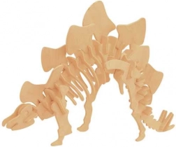 Woodcraft træ 3D-puslespil Stegosaurus