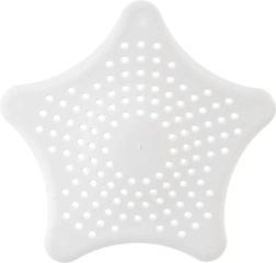Vaskesi i stjerneform med sugekopper 16 cm – hvid