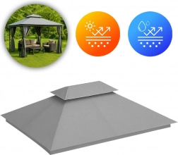 Reserve-tag til havepavillon 3x4 m grå MultiGarden