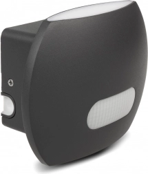 væghængt LED-armatur med PIR-sensor 20 W 1600 lm IP65 4000 K grå