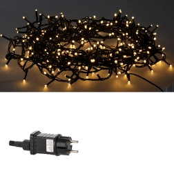 LED-lyskæde med 1000 dioder, varm hvid med koldt blinkende effekt, 50 m