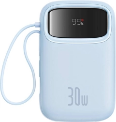 Powerbank Baseus Qpow 2 10000 mAh 30 W med 2x USB‑C, blå