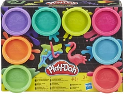 Play-Doh neonsæt modelervoks 8-pak