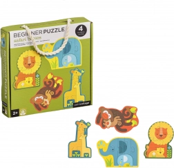 Petit Collage Første Puslespil Safari-unger