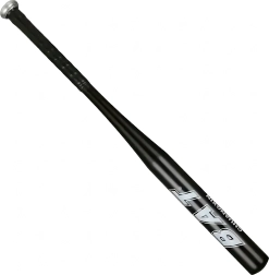 Aluminium baseballbat 25" (64 cm) – let træningsbat i sort