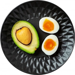 Keramisk desserttallerken sort 20 cm soho