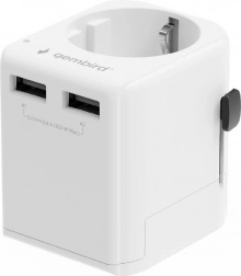 Universel rejseadapter EU 12 W med USB