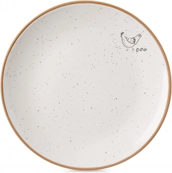 Keramisk desserttallerken beige 20 cm