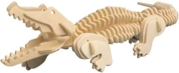 Woodcraft træ 3D-puslespil krokodille, 94 dele