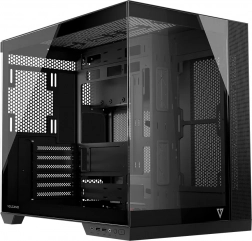 Computerkabinet VOLCANO Panorama miditower, grå