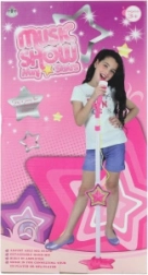 Pigemikrofon med stativ og MP3-tilslutning