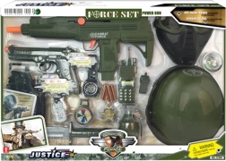 Militærsæt med hjelm