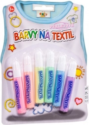 Creatoys perlemorsfarver til tekstil, sæt 6 stk.