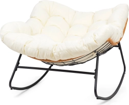 XL gyngestol i skandinavisk stil – beige