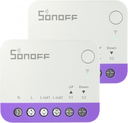 Sonoff Mini-RBS Wi‑Fi smart afbryder til gardiner/persienner (2 stk)