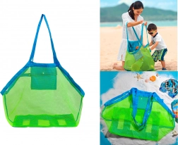 Stor strandnettaske til legetøj - Blå