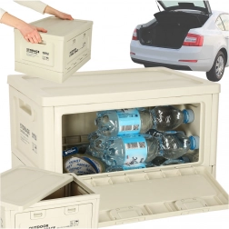 Campingopbevaringsboks 25L lysegrå