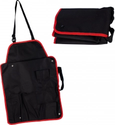 Grilleforklæde med lommer og justerbar rem