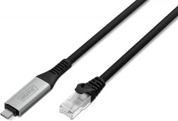 USB‑C til RJ45-adapter Cat 6A S/FTP, 1 Gbit/s, USB 3.2 Gen 1, LSZH, 2 m