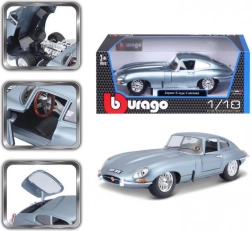 Bburago 1:18 Jaguar E Coupé Metallic Sølvblå