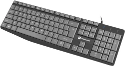 Tastatur Natec Nautilus US Slim 1.8m sort-grå