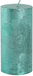 Rustik lys Provence 12 cm grøn