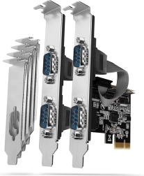 AXAGON PCIe-controller med 4× serielport RS-232