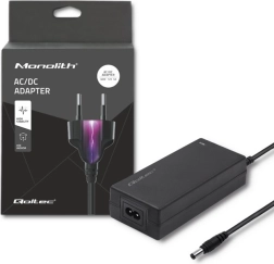 Bordnetadapter 60 W 12 V 5 A med 5,5 × 2,1 mm stik + strømkabel