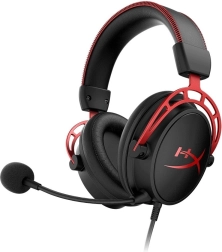 HyperX Cloud Alpha gamingheadset sort‑rød
