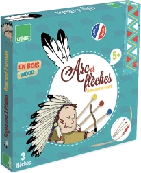 Børne-bueskydningssæt i træ med sugekopper