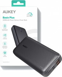Powerbank Aukey, 20000mAh, hurtigopladning