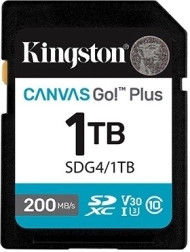 Sd-kort 1 tb kingston canvas go! plus 200 mb/s c10 u3 v30