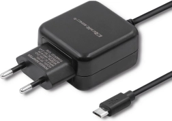 Vægoplader micro USB 12 W (2,4 A) – sort QOLTEC