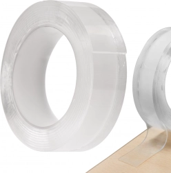 Vandtæt dobbeltsidet monterings-nanotape 30 mm x 3 m