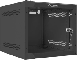 Lanberg 10-tommer vægmonteret skab 4U 280x310 mm sort