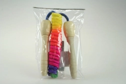 Sjippetov 2 m, træ, stribet