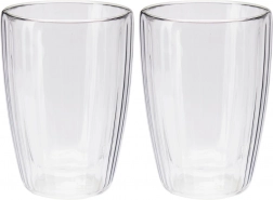 Termoglas med dobbeltvæg til kaffe og te 350 ml, 2 stk.