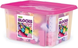 Byggesæt 132 dele i opbevaringsboks til børn