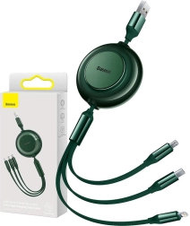Baseus 3-i-1-kabel til Micro USB / USB-C / Lightning