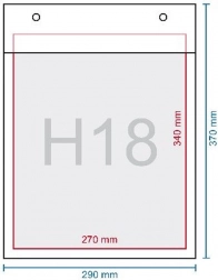 boblekuvert H18 selvklæbende 37 × 29 cm