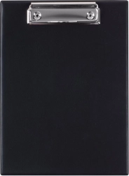 Plastmappe med dobbeltklap A5 Classic sort
