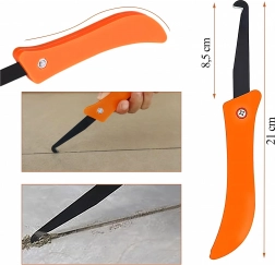 krogformet fuge- og silikoneskraber, 21 cm