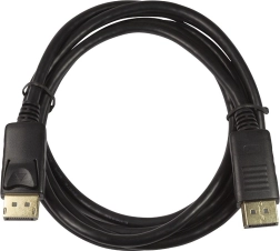 DisplayPort 1.2-kabel, 4K, 5 m, sort