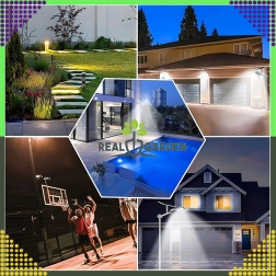 Solcellehave lampe til stolpe 300 W, 299 LED, gadepanel