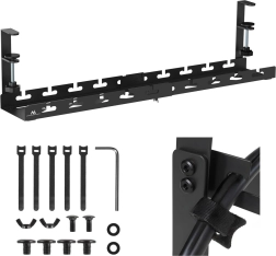 Underbords kabelorganisator med justerbar skinne
