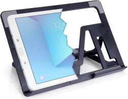 Justerbart tabletstativ, sort, foldbart 26 × 18,5 cm