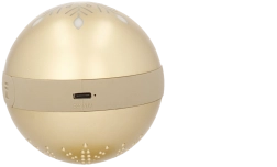 Julepynt til træet med Bluetooth-højttaler, guld 8,5 × 8,5 × 9,5 cm - 1 stk.